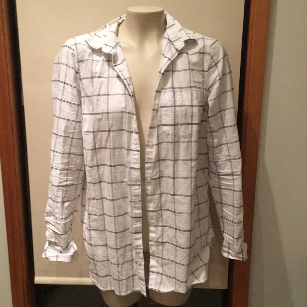 Simple plaid button down shirt